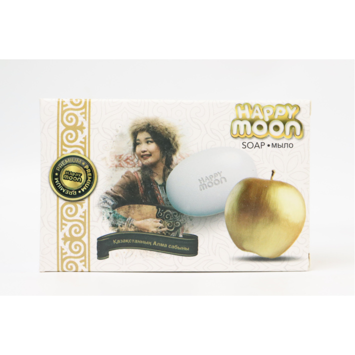МЫЛО НАТУРАЛЬНОЕ HAPPY MOON КАЗАХСТАНСКОЕ ЯБЛОКО 150ГР
