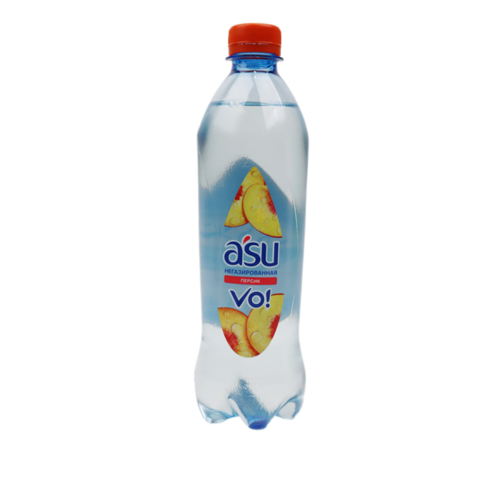 ВОДА ПИТЬЕВАЯ ASU СО ВКУСОМ ПЕРСИКА Б\ГАЗА 0,5Л ПЭТ