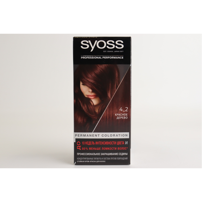 КРЕМ КРАСКА SYOSS COLOR 4-2 КРАСНОЕ ДЕРЕВО