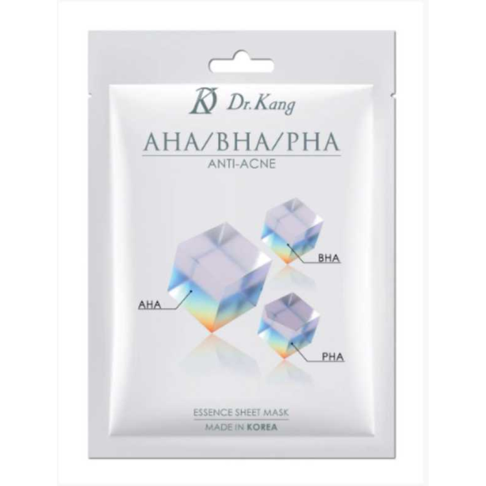 МАСКА ТКАНЕВАЯ ДЛЯ ЛИЦА DR KANG AHA/BHA/PHA ПРОТИВ АКНЕ