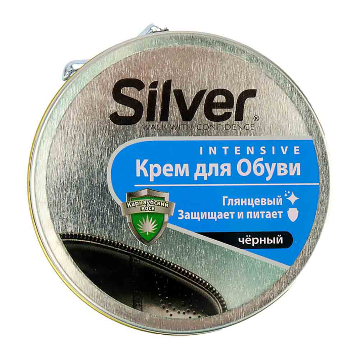 Крем Silver для обуви классик черный 50 мл