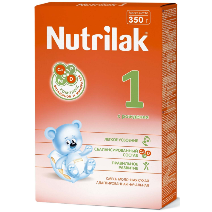 Смесь Nutrilak 1 молочная от 0 до 6 месяцев 350 г
