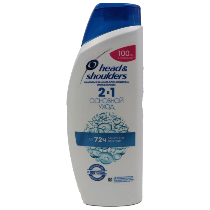Шампунь Head&Shoulders 2в1 основной уход 600 мл