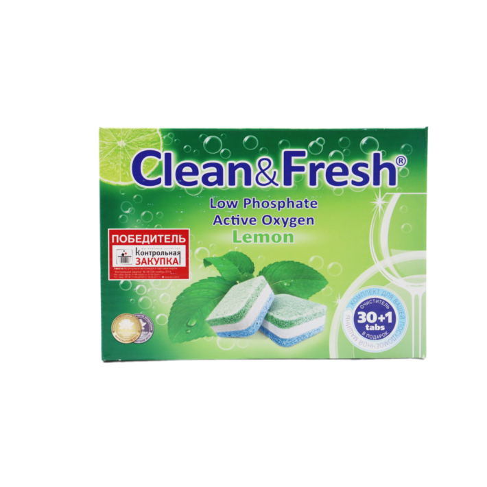 Таблетки Clean Fresh для посудомоечных машин 30 шт