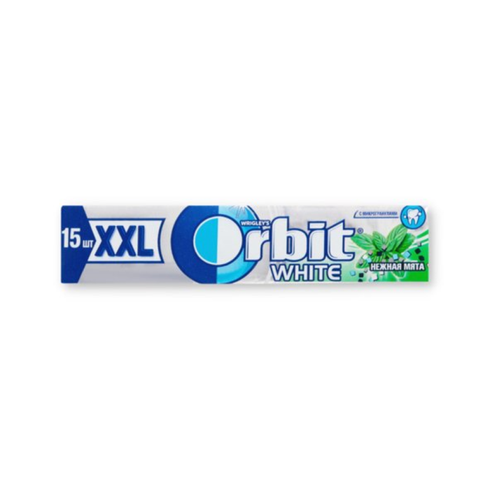 Резинка жевательная Orbit xxl белоснежная нежная мята 20,4 г