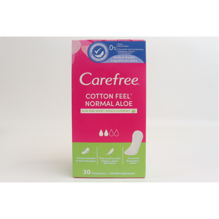 ПРОКЛАДКИ ЕЖЕДНЕВНЫЕ CAREFREE NORMAL АЛОЭ 30ШТ