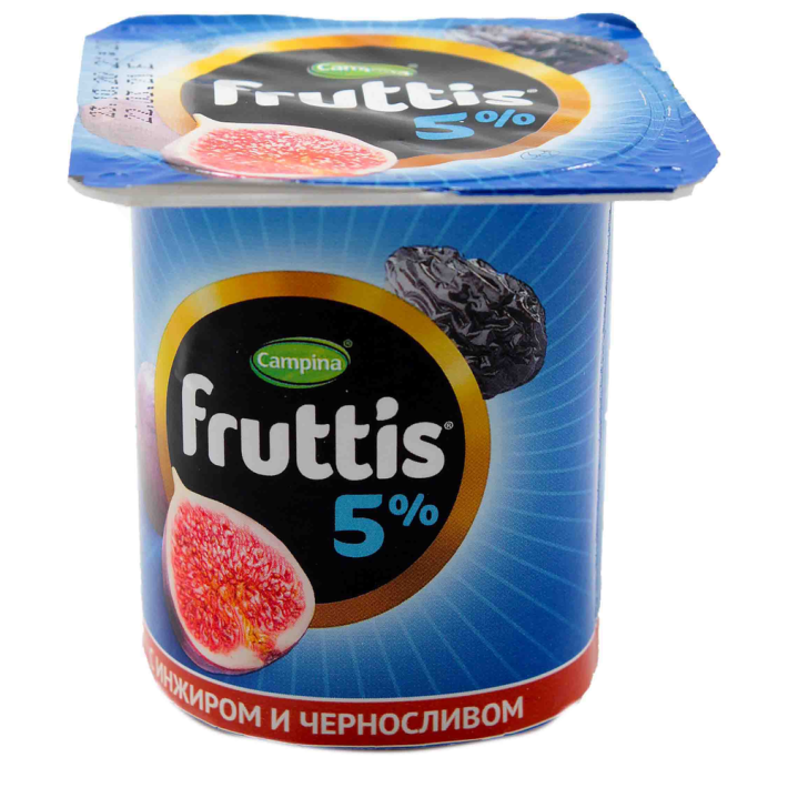 Йогурт Fruttis сладкий 5% инжир, черника малина земляника 115 г