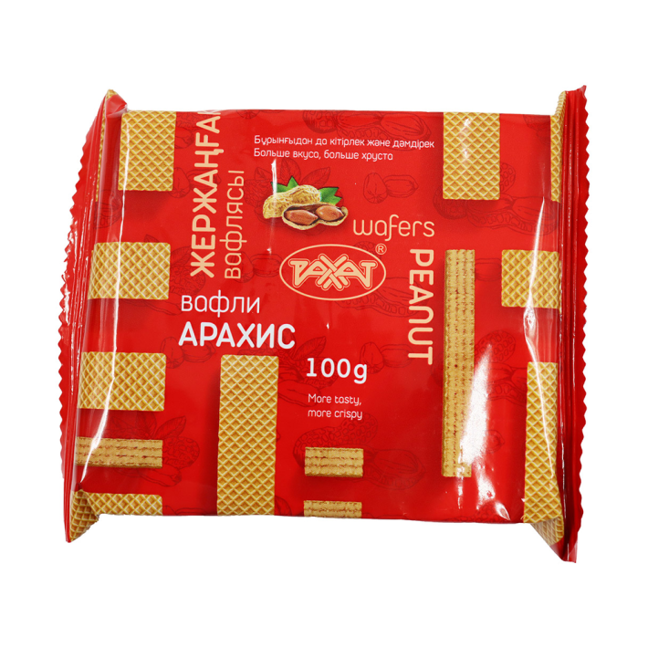 ВАФЛИ РАХАТ АРАХИС ПП/ПЛ 100ГР