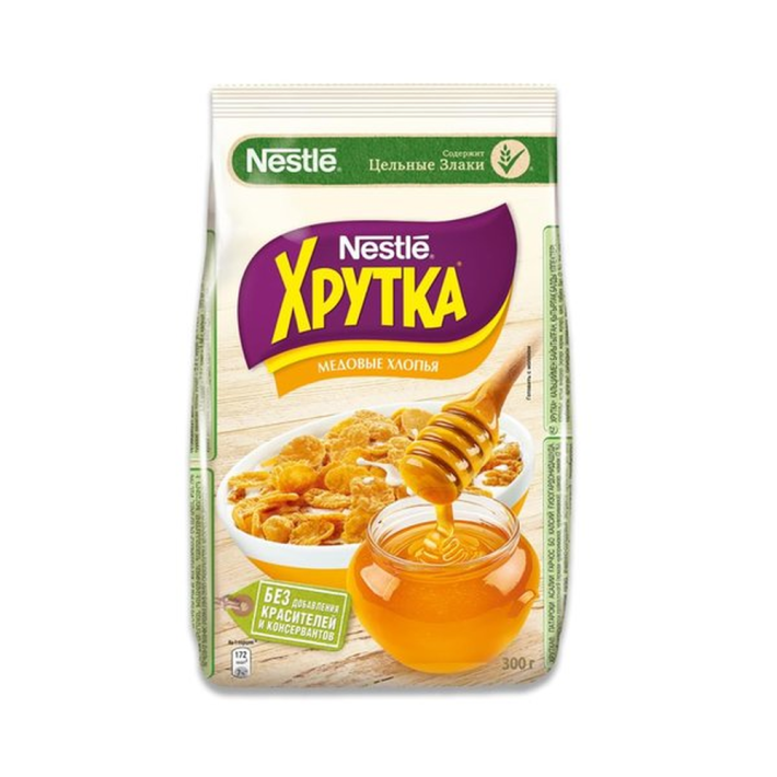 Завтрак готовый Хрутка медов хлопья 300 г
