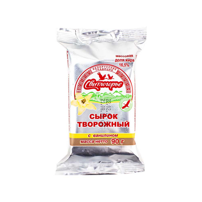 Сырок Cвитлогорье творожный глазированный ваниль 16,5% 90 г