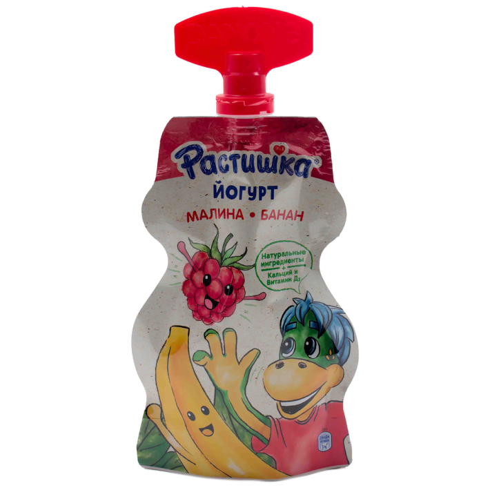 Йогурт Растишка малина, банан 70 г