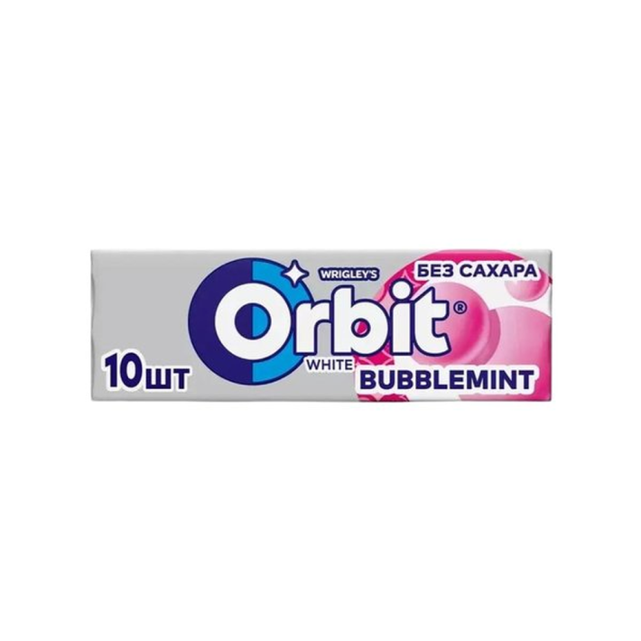 Резинка жевательная Orbit bubblemint белоснежная 13,6 г