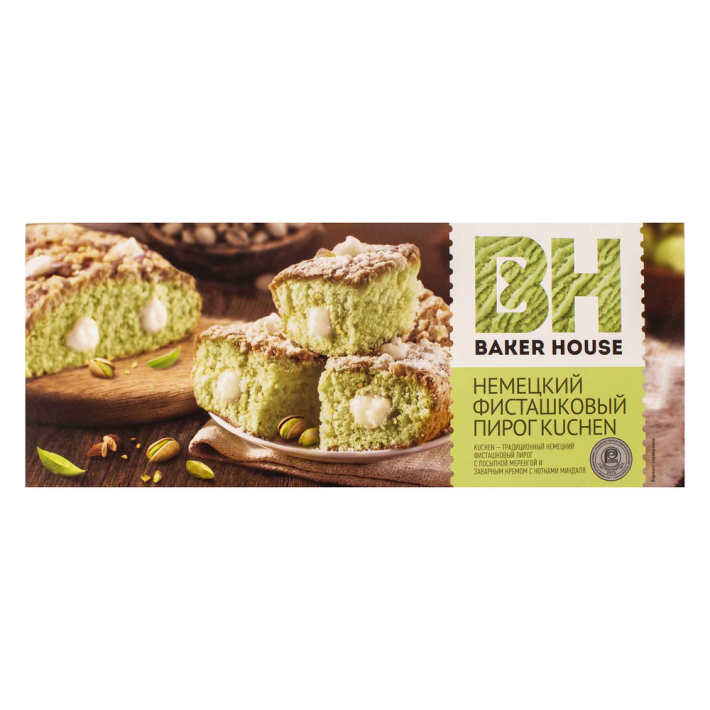 Пирог немецкий Baker house Kuchen фисташки 350 г