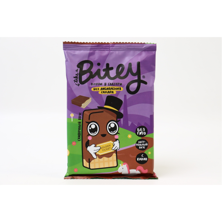 ВАФЛИ BITEY ГЛАЗИРОВАННЫЕ СЛИВКИ 35ГР