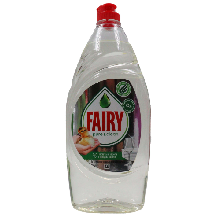 СРЕДСТВО ДЛЯ МЫТЬЯ ПОСУДЫ FAIRY PURE & CLEAN 900МЛ