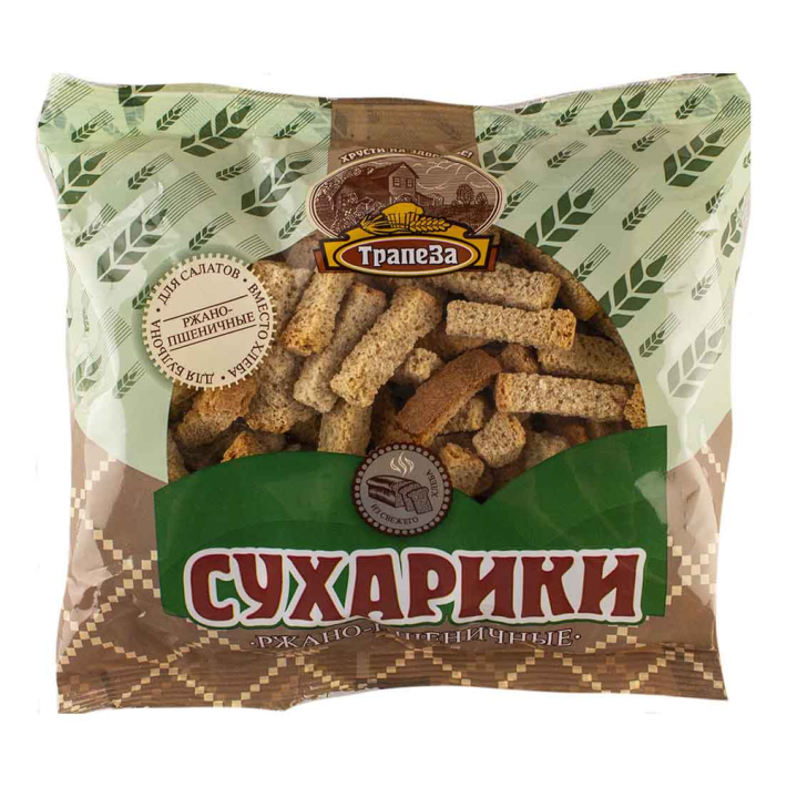 Сухари Трапезаки бульонные ржано-пшеничные 150 г