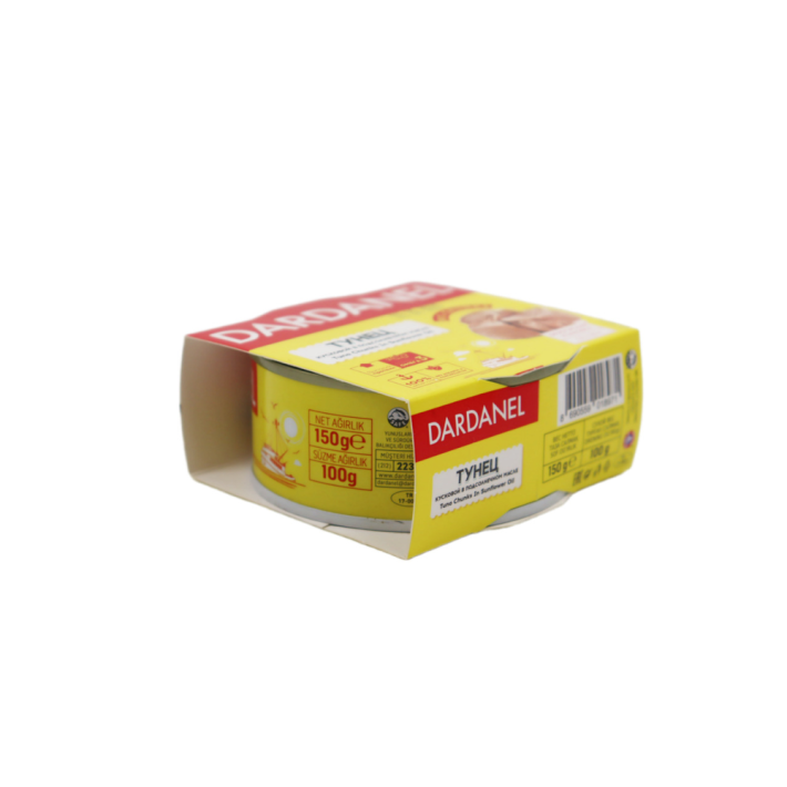 ТУНЕЦ DARDANEL КОНС КУСКОВ В ПОДС МАСЛЕ 150ГР