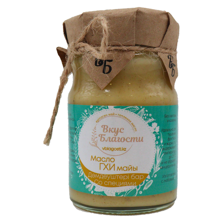 МАСЛО ТОПЛЕНОЕ ВКУС БЛАГОСТИ ГХИ СО СПЕЦИЯМИ 210ГР