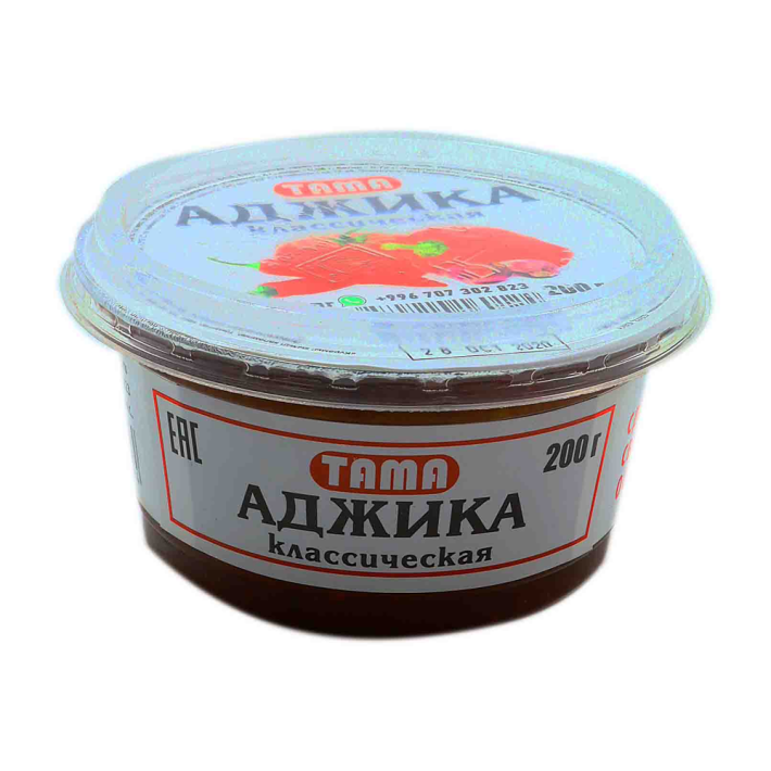 Соус аджика классическая Тама пластиковая банка с фольгой 200 г