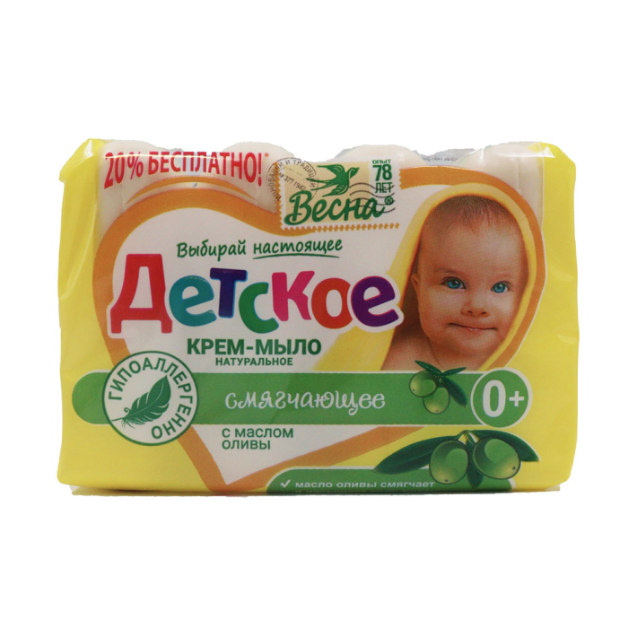 Детское крем-мыло Весна с маслом оливы