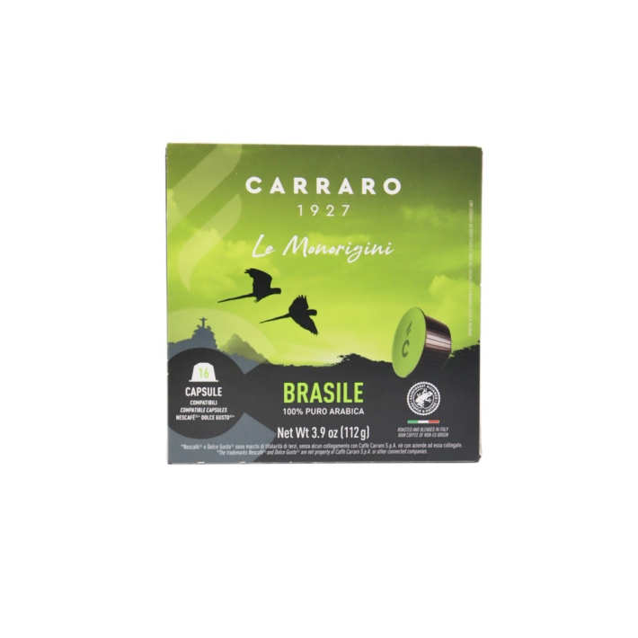 КОФЕ В КАПСУЛАХ CARRARO BRASILE ДЛЯ DOLCE GUSTO 16ШТ 190ГР