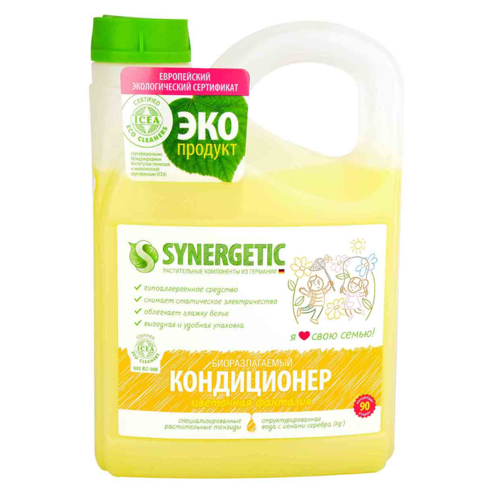 Synergetic кондиционер для белья цветочная фантазия 2,75 л