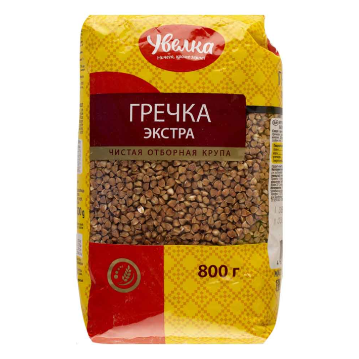Крупа Увелка Отборная гречневая ядрица экстра 800 г