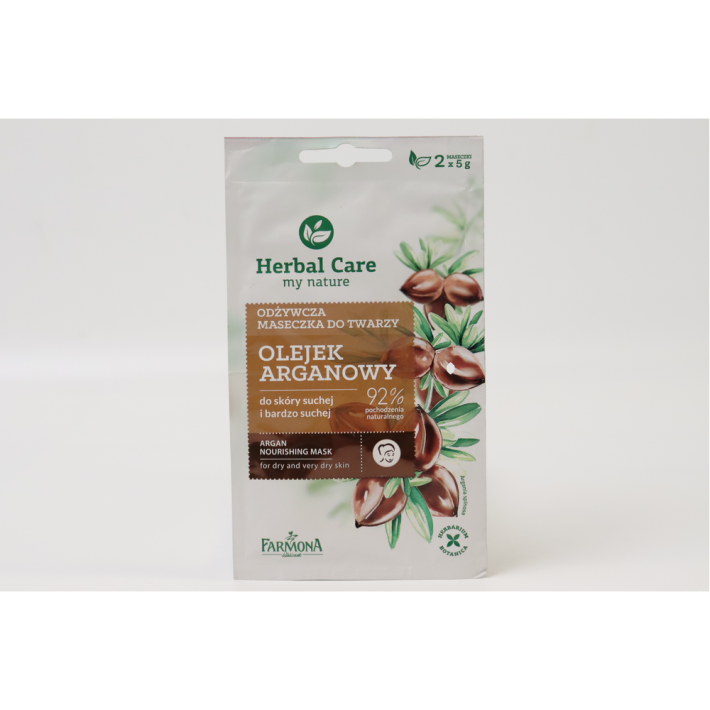Маска для лица Herbal care питательный  аргановое масло 5 мл