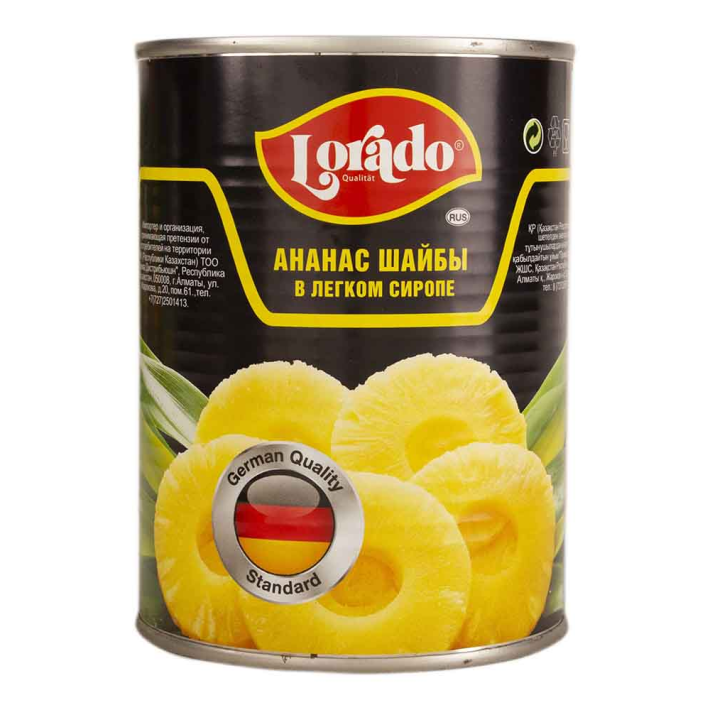 Ананас Lorado в сиропе 580 мл