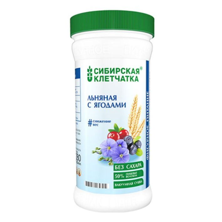 Клетчатка льняная с ягодами сибирская 280 г