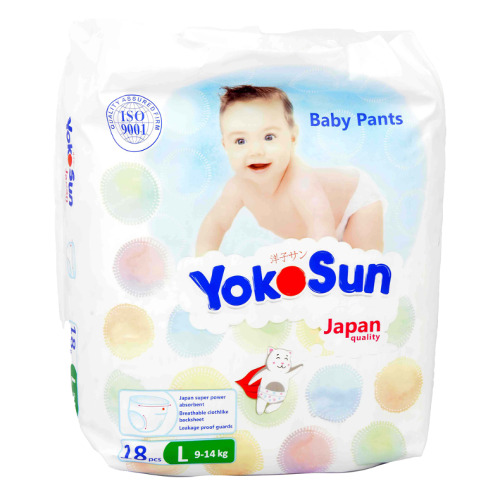Трусики детские Yokosun l 18 шт 9-14 кг