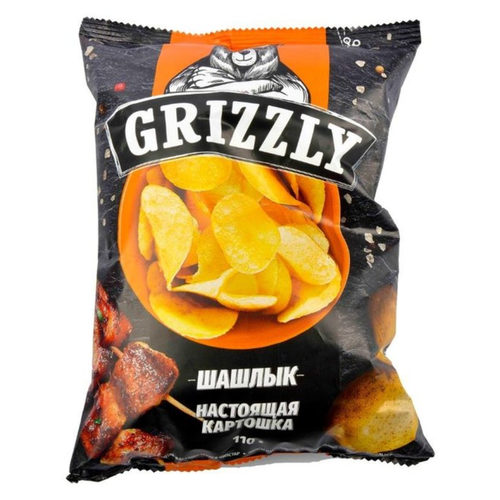 Чипсы Grizzly со вкусом шашлыка 110 г