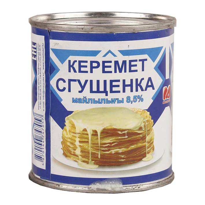 Продукт сгущенное растительное молочный с сахаром Керемет 8,5% 360 г