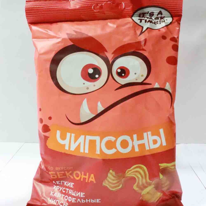 ЧИПСЫ ЧИПСОНЫ БЕКОН 40ГР