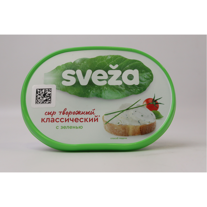 СЫР SVEZA ТВОРОЖНЫЙ С ЗЕЛЕНЬЮ 150ГР ВАННА