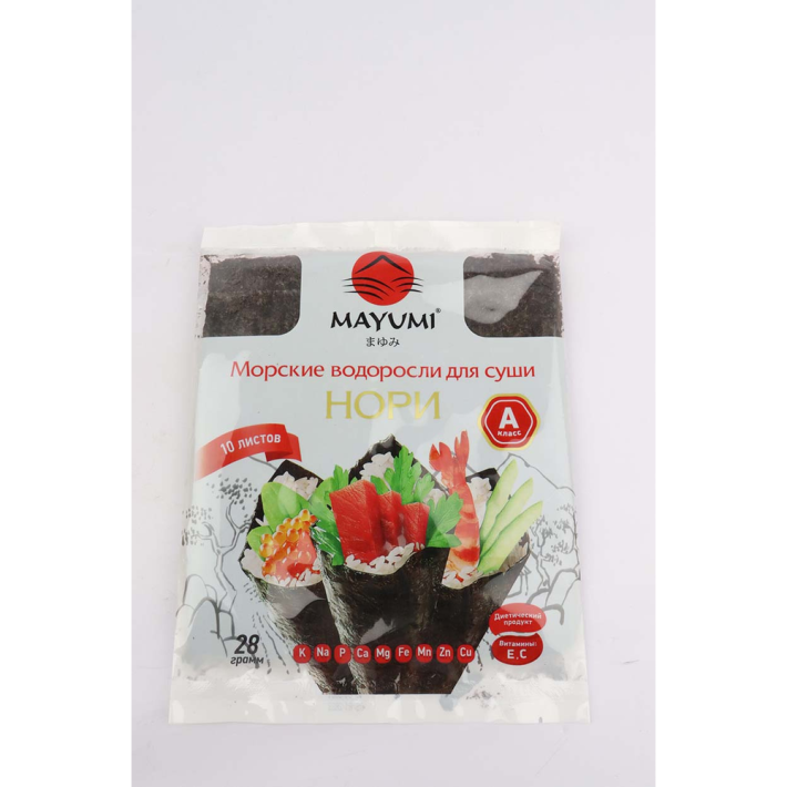 Листы для суши нори Mayumi 10л 28 гр