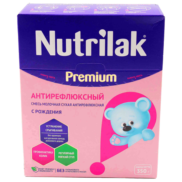 Смесь Nutrilak антирефлюксный молочный с рождения 350 г