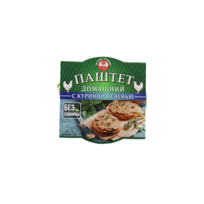 ПАШТЕТ HANGROW С КУРИНОЙ ПЕЧЕНЬЮ ДОМАШНИЙ ЛАМИСТЕР 90ГР