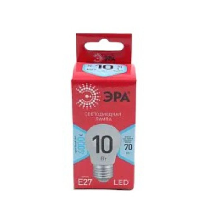 ЛАМПОЧКА СВЕТОДИОДНАЯ ЭРА RED LINE LED P45-10W-840-E27 R E27 10ВТ ШАР НЕЙТРАЛЬНАЯ БЕЛАЯ