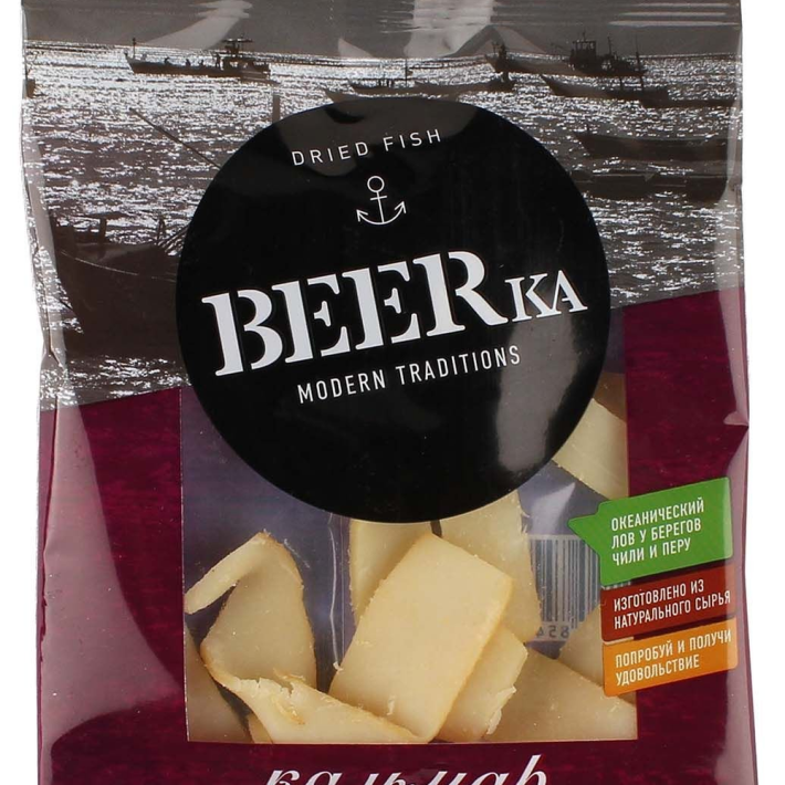 Кальмар Beerka копченые кольца 18 г