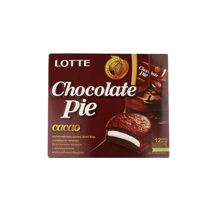 Печенье Lotte шоколад пирог с какао 336 г