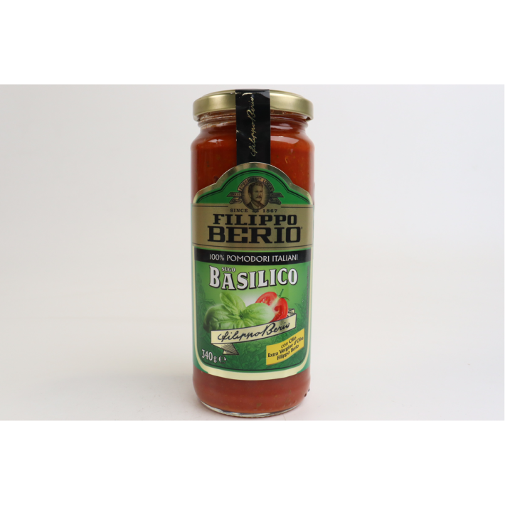 СОУС FILIPPO BERIO ТОМАТНЫЙ С БАЗИЛИКОМ 340ГР