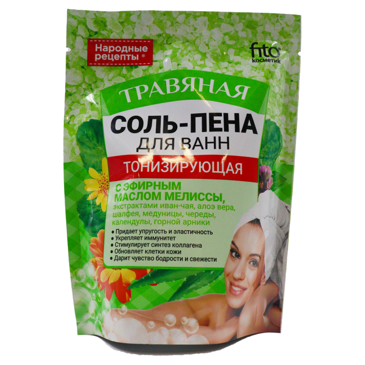 СОЛЬ ПЕНА Д/ВАНН НАРОДНЫЕ РЕЦЕПТЫ ТРАВЯНАЯ ДОЙ-ПАК 200ГР