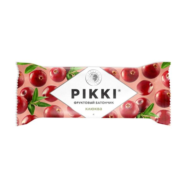 Батончики фруктовые мягкие Pikki Клюква 25 г