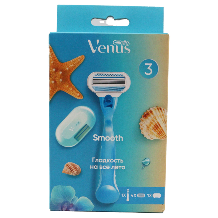 БРИТВА GILLETTE VENUS+СМЕННЫЕ КАССЕТЫ ДЛЯ БРИТЬЯ 3ШТ+ЧЕХОЛ