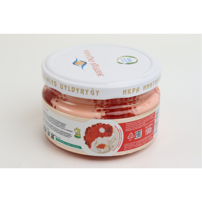 Икра альгиновая Энергия океана красная с кремом 180 г