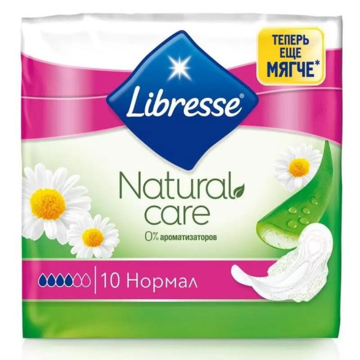 Прокладки Libresse Natural Care Ultra Normal 10 шт