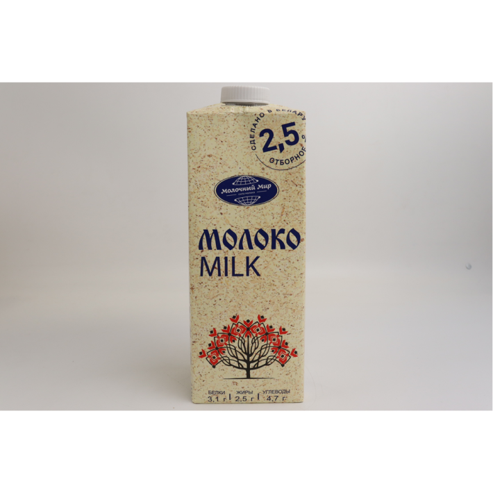 МОЛОКО СТЕРИЛИЗОВАННОЕ МОЛОЧНЫЙ МИР 2.5% 1Л