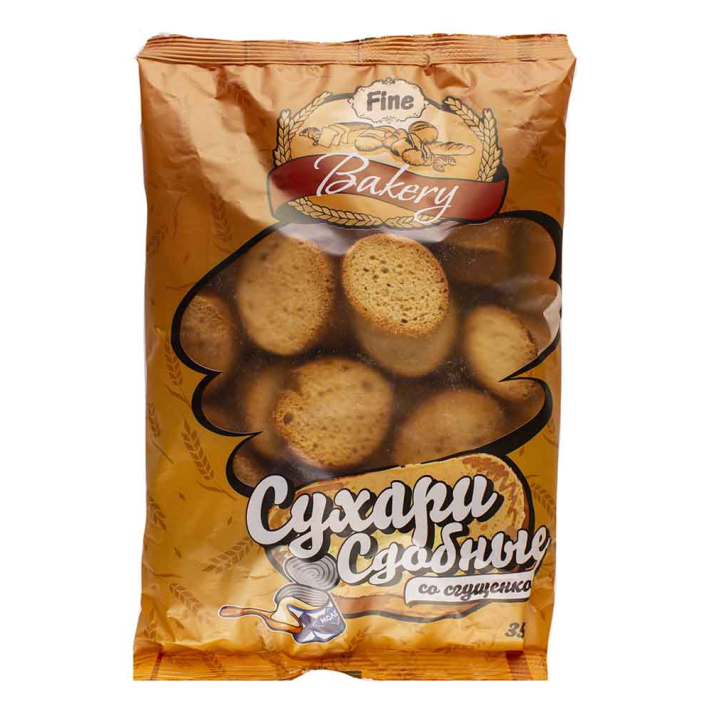 Сухари сдобные со сгущенкой Fb 350 г