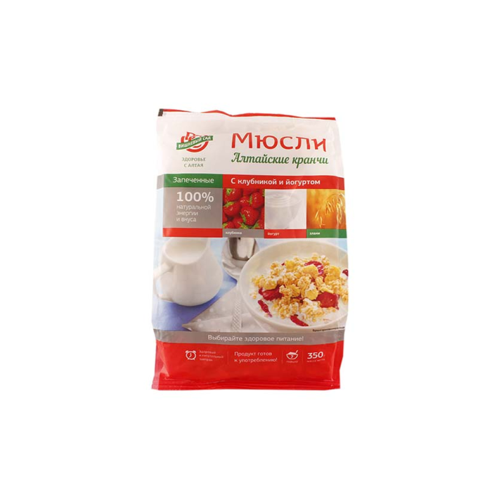 Мюсли Кранчи Вишневый Сад Клубника, Йогурт 350 г